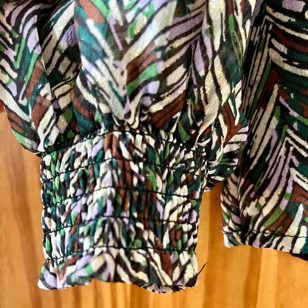 Stylish Patterned Blouse by Ophelia Roe Size L - Picture 6 of 12